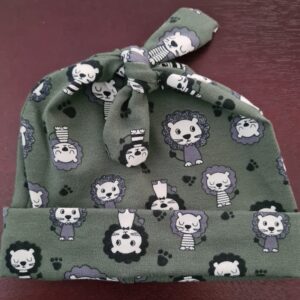 Olive animal Top knot hat