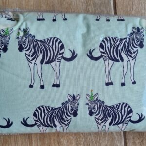 Mint Zebra Car Seat Liners
