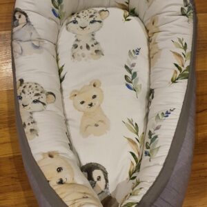 Baby nest, snow animal boys large font