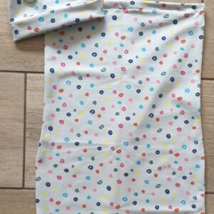 Colourful dots hat and sack