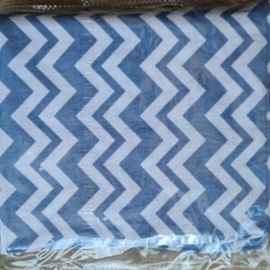Denim Blue Chevron Waterproof Liners