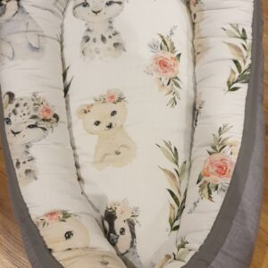 Girl snow animal large font
