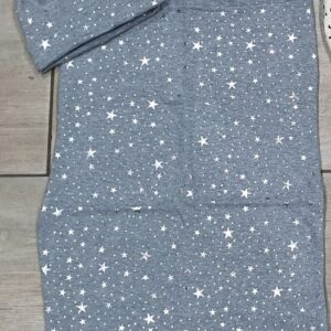 Grey and silver star hat and sack