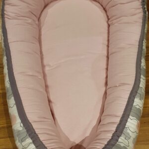 Baby nest, pink cloud outer, pink inner
