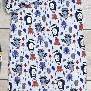 white woodlands hat and sack