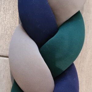 Dark green, beige and navy
