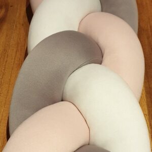 light pink, white and grey