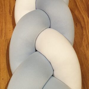 Light blue and white