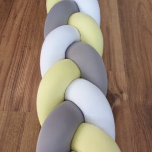 Yellow, grey, white- different lengths