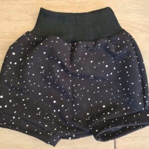 black and white dotty shorts