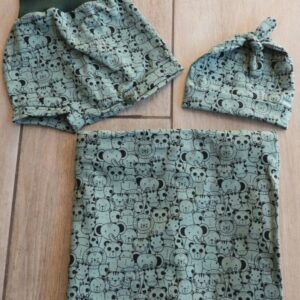 Olive green and black wild animals