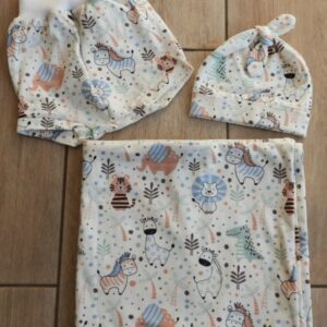 wild animal with pink hints set