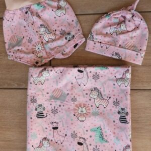 wild animal pink set