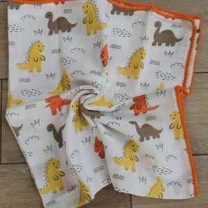 Orange dinosaur with orange edging