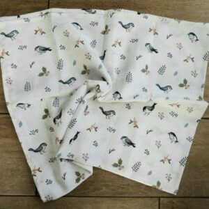 Little bird and flower muslin