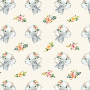 girl elephant change mat cover